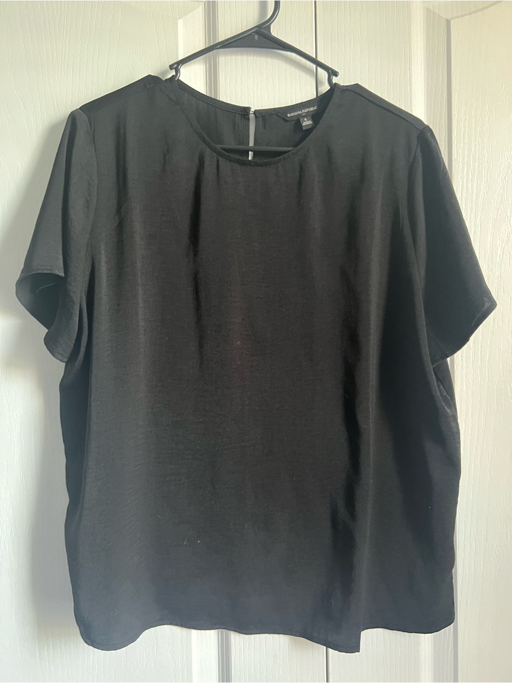 Banana Republic Black Short Sleeve Crewneck Top